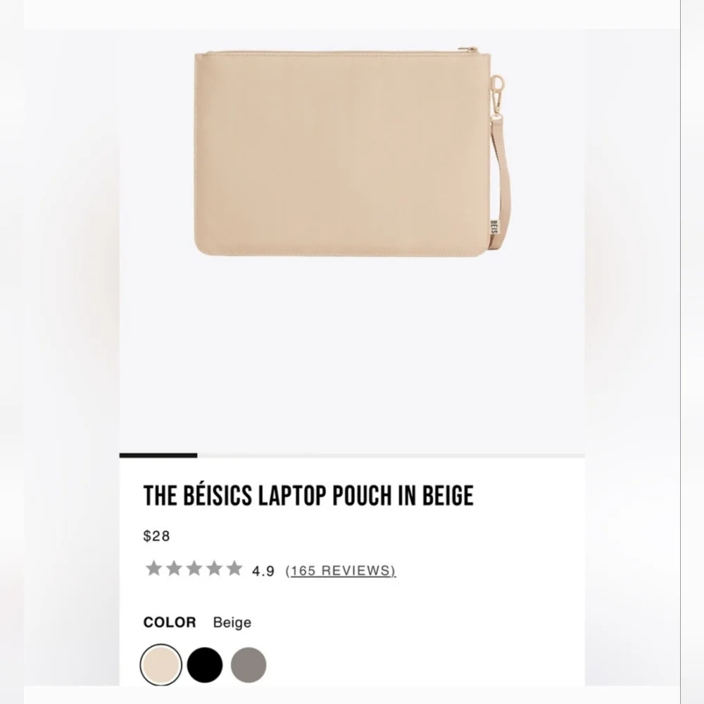 BÉIS LAPTOP CASE | Beige